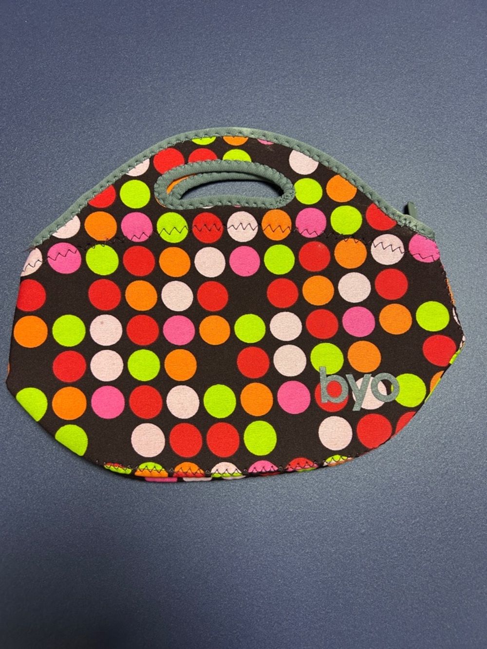 BYO Neoprene Mini Bag in Multicolor Polka Dot